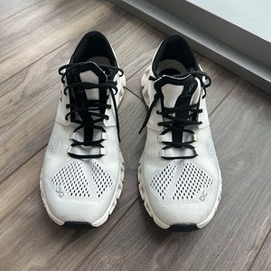 On Cloud X White & Black Sneakers